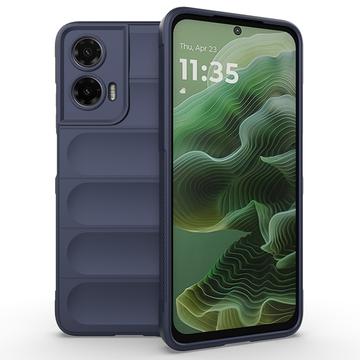 Carcasa de TPU Rugged para Motorola Moto G35 - Azul Oscuro