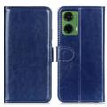 Funda de cartera con cierre magnético para Motorola Moto G35 - Azul