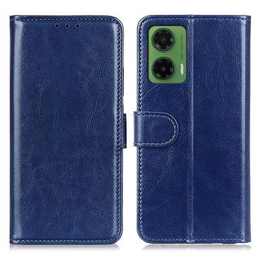 Funda de cartera con cierre magnético para Motorola Moto G35 - Azul