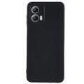 Carcasa de TPU Anti-Huellas Dactilares Mate para Motorola Moto G53 - Negro