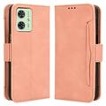 Funda Estilo Cartera Cardholder Serie para Motorola Moto G54 - Rosa