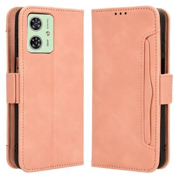Funda Estilo Cartera Cardholder Serie para Motorola Moto G54 - Rosa