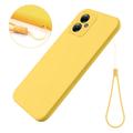 Funda de Silicona Líquida para Motorola Moto G54 - Amarillo