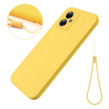 Funda de Silicona Líquida para Motorola Moto G54 - Amarillo