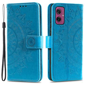 Funda Mandala Series para Motorola Moto G55 - Estilo Cartera - Azul