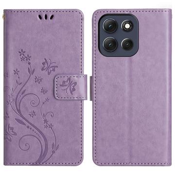 Funda Mariposa para Motorola Moto G56 - Estilo Cartera - Violeta