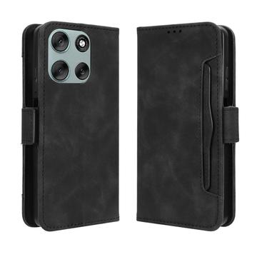 Funda tipo billetera con tarjetero para Motorola Moto G56 - Negra