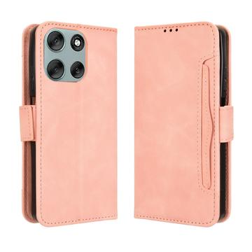 Funda tipo billetera con tarjetero para Motorola Moto G56 - Rosa