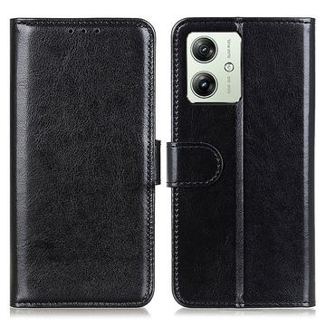 Funda de cartera con cierre magnético para Motorola Moto G64 - Negro