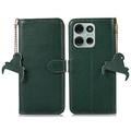 Funda con RFID para Motorola Moto G75 - Estilo Cartera - Verde