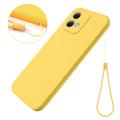 Funda de Silicona Líquida para Motorola Moto G84 - Amarillo