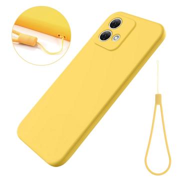 Funda de Silicona Líquida para Motorola Moto G84 - Amarillo