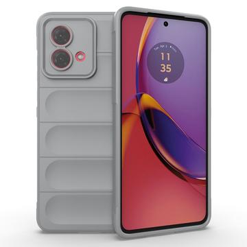 Carcasa de TPU Rugged para Motorola Moto G84 - Gris Claro