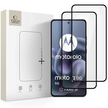 Protector de pantalla de vidrio templado Motorola Moto G86/G86 Power Tech-Protect Glass Fit+ - 2 uds. - Negro