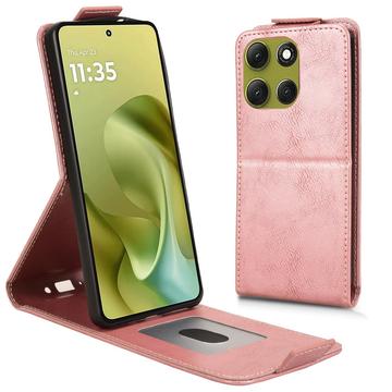 Funda abatible vertical con soporte Motorola Moto G86 - Oro rosa