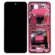 Carcasa Frontal & Pantalla LCD para Motorola Razr 50 Ultra - Rosa Fuerte