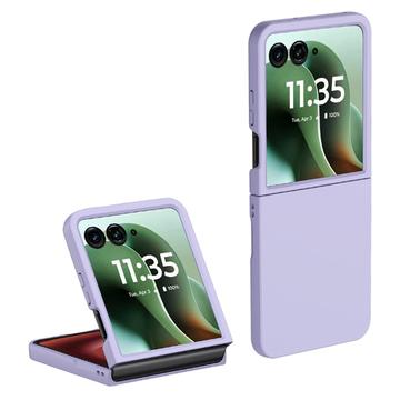 Carcasa de Plástico Engomado para Motorola Razr 60 Ultra - Púrpura