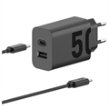 Cargador de Pared Motorola TurboPower 50 Duo con Cable USB-C SJMC502