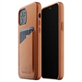Mujjo Premium Full Leather iPhone 12/12 Pro Wallet Case - (Embalaje abierta - Excelente) - Tan