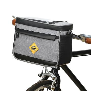 Bolsa Nevera Aislante Multifuncional Antidesgaste Resistente al Agua Bolsa de Manillar con Soporte para Teléfono