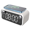 Altavoz Bluetooth Multifuncional / Cargador Inalámbrico con Reloj Despertador - 15W