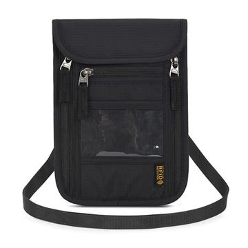 Bolsa de viaje multifuncional con protección RFID - Negra