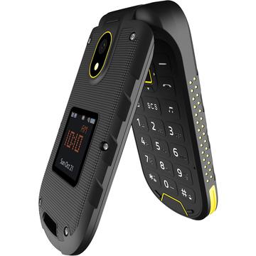 MyPhone Hammer Bow LTE IP68 Flip Phone - Negro / Amarillo
