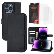 Funda de Cuero MyTPhone CardMate para iPhone 14 Pro - Estilo Cartera