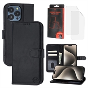 Funda de Cuero MyTPhone CardMate para iPhone 15 Pro Max - Estilo Cartera