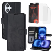 Funda de Cuero MyTPhone CardMate para iPhone 16 - Estilo Cartera