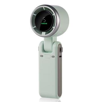 N607 Ventilador de mano turbo plegable con correa - Verde