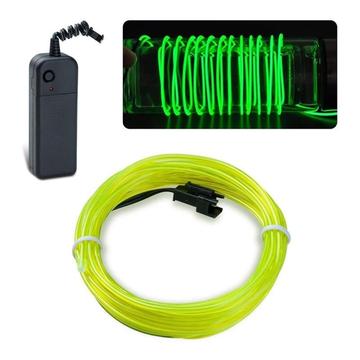 Cadena de LEDs de neón de 3 metros - Verde fluorescente