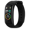 Pulsera de Actividad Impermeable con Pulsómetro ID115 Plus - Negro