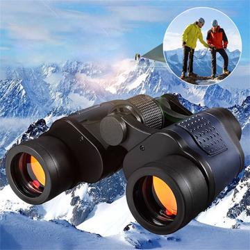 Visión nocturna 60X HD Binoculares de caza Telescopio con coordenadas - Negro / Azul
