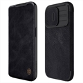Funda con Tapa Nillkin Qin Pro para iPhone 15 Pro Max - Negro