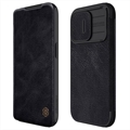 Funda con Tapa Nillkin Qin Pro para iPhone 15 Pro Max - Negro