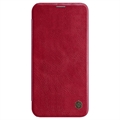 Funda con Tapa Nillkin Qin para iPhone 12/12 Pro - (Embalaje abierta - Excelente) - Rojo
