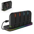 Soporte de carga y refrigeración 9 en 1 para Nintendo Switch 1/2/OLED iPega PG-SW2062 con RGB