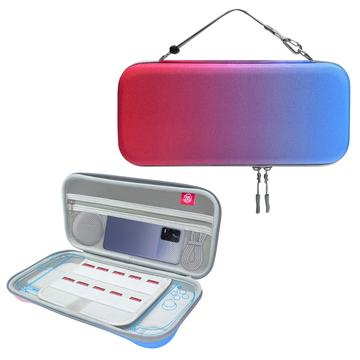 Nintendo Switch 2 JYS JYS-NS2283 Funda de transporte de EVA con dos compartimentos - Rojo / Azul