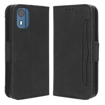 Funda Estilo Cartera Cardholder Serie para Nokia C02 - Negro