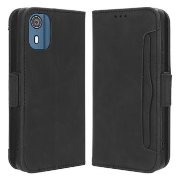 Funda Estilo Cartera Cardholder Serie para Nokia C02 - Negro