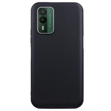 Carcasa de TPU Anti-Huellas Dactilares Mate para Nokia XR21 - Negro