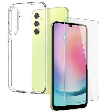 Juego de Protección Northjo 2-en-1 para Samsung Galaxy A24 4G - 9H  - Claro