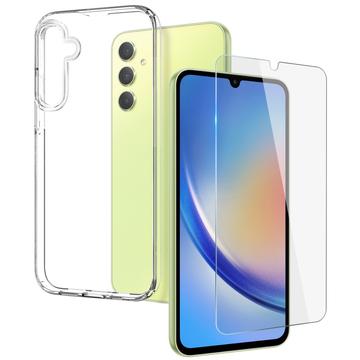 Juego de Protección Northjo 2-en-1 para Samsung Galaxy A34 5G - 9H  - Claro