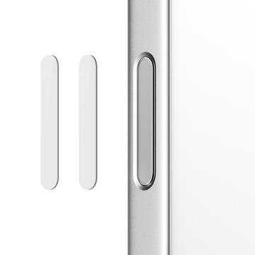 Northjo Botón de Control de Cámara Protector de Cristal Templado para iPhone 16 Pro/16 Pro Max/16/16 Plus - 2 Pcs. - Blanco