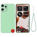 Nothing CMF Phone 2 Pro Funda de silicona líquida con correa de mano - Verde