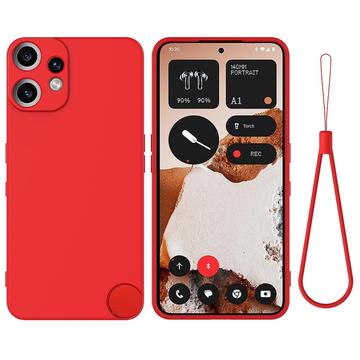 Nothing CMF Phone 2 Pro Funda de silicona líquida con correa de mano