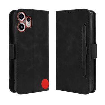 Funda tipo billetera con tarjetero para Nothing CMF Phone 2 Pro - Negra
