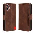 Funda tipo billetera con tarjetero para Nothing CMF Phone 2 Pro - Marrón