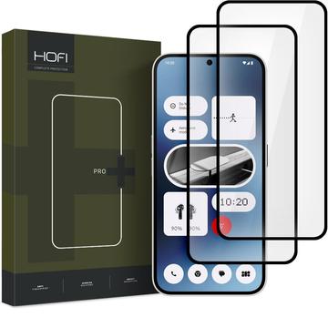 Protector de Pantalla - 9H - Hofi Premium Pro+ para Nothing Phone (2a) - 2 Piezas - Borde Negro